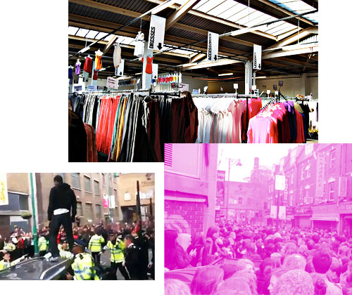 TONNENWEISE KLEIDER BEIM AMERICAN APPAREL FLOHMARKT
