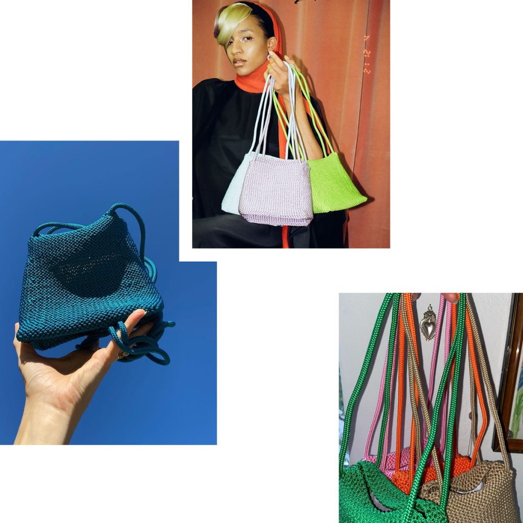 A FRESH TAKE ON KNITTED BAGS — COLORFUL CANDY PURSES FROM STELLA STANGENBERG