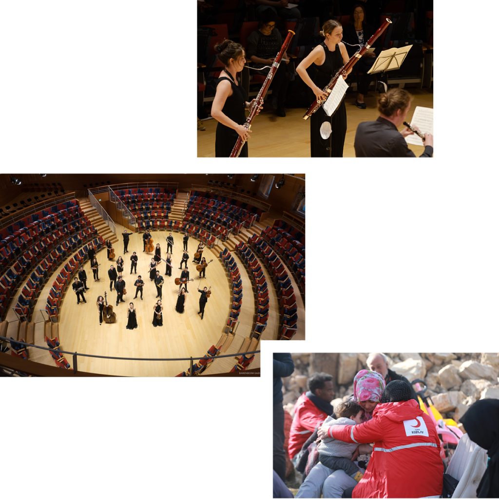 MUSIC FOR EARTHQUAKE VICTIMS — BARENBOIM-SAID ACADEMY STUDENTS PLAY BENEFIT CONCERT AT PIERRE BOULEZ SAAL