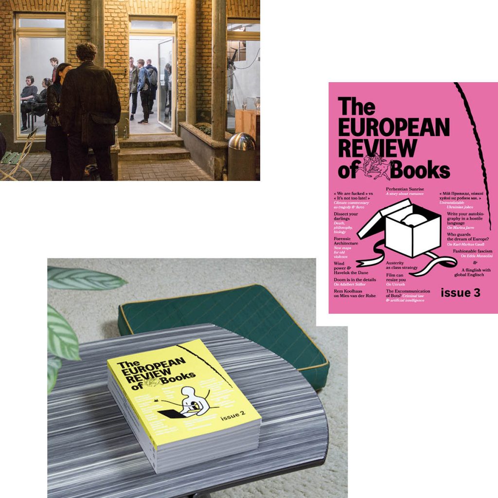 SO SCHLICHT DIE IDEE, SO KOMPLEX DIE GEDANKEN — THE EUROPEAN REVIEW OF BOOKS LAUNCHT #3 IM ACUD