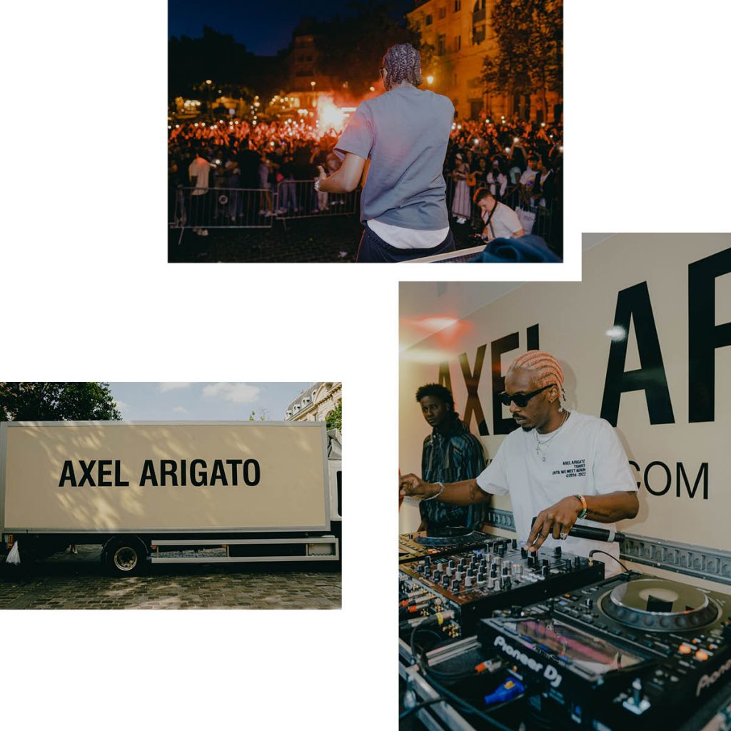 EN ROUTE: AXEL ARIGATO’S MUSIC TRUCK MACHT HALT AUF DEM RAW-GELÄNDE