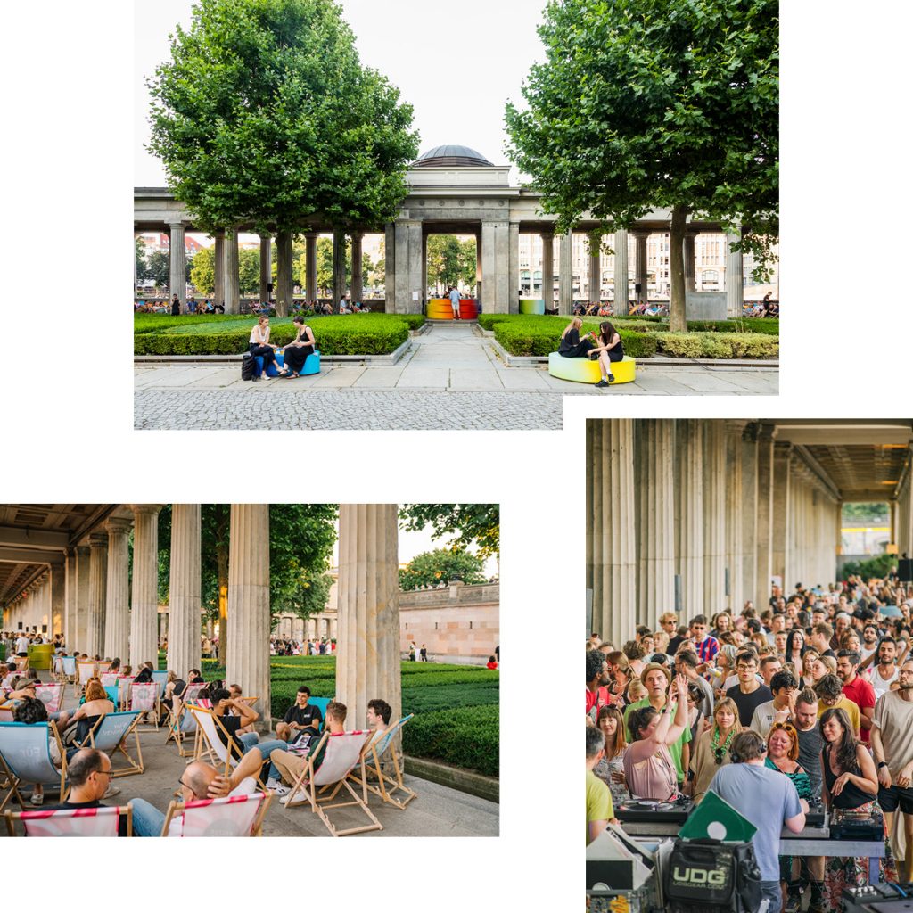 MAGISCHE SOMMERMOMENTE AUF DER MUSEUMSINSEL — DIE KOLONNADEN BAR IST WIEDER DA